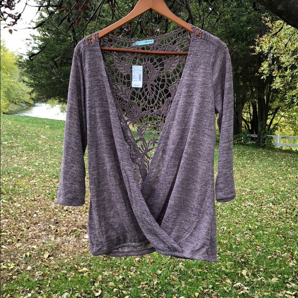 Maurice’s lace back sweater